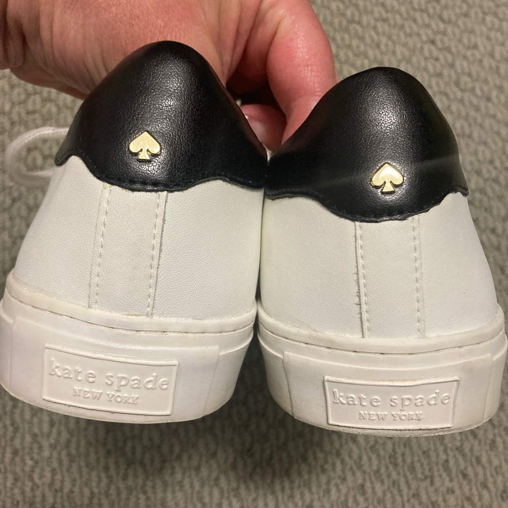 Kate Spade White Heart Detail Sneakers - Picture 5 of 8